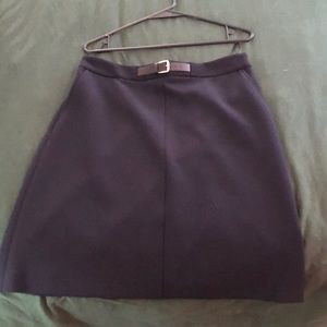 Gerard Darel navy belted skirt